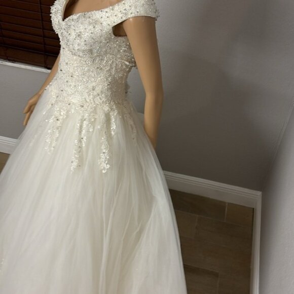 Narin Moda Wedding Dress Ball Gown Size 8 and EU Size 38 - Picture 14 of 16